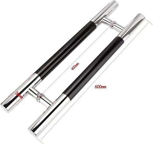 Shower Door Handle 2 Pack Stainless Steel Shower Door Handle Replacement | Polished Finish Push Pull Glass Door Knob Button | Shower Enclosure Towel in Saudi Arabia