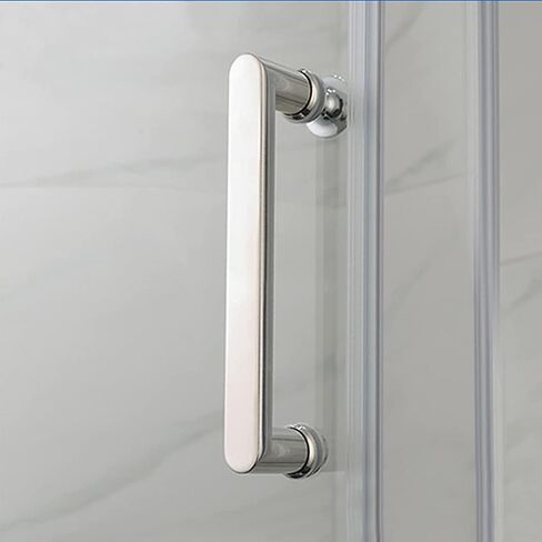 Shower Door Handle 2 Pack Shower Door Knob Sturdy Full Polished Finish Push and Pull Glass Door Handle Tubular Stainless Steel Shower Door Pull Handle in Saudi Arabia