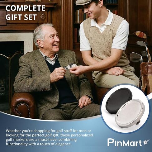 علامات اسم نادي الجولف المخصصة من PinMart بالنيكل الفضي أو الأسود - مجموعة ملصقات نادي الجولف المكونة من 14 قطعة - هدية مثالية للجولف أو هدية عيد الأب - ملحقات جولف فريدة وشخصية للرجال والنساء in Saudi Arabia