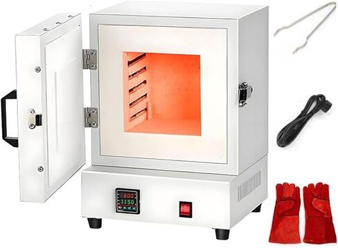 2000W Muffle Furnace, Four Sided Constant Temperature Heating， Controlled 0-1150 ℃, Industrial Burnout Oven for Jewelry & Metalwork in Saudi Arabia
