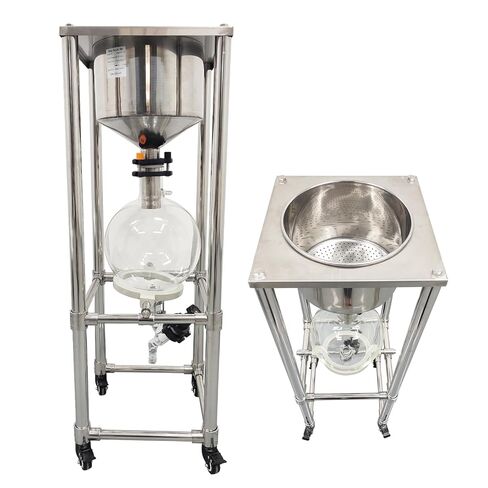 10L Vacuum Buchner Funnel Filtering Kit Glass Vacuum Suction Filter with 304 Stainless Steel Buchner Funnel & Glass Filter Flask Negative Pressure Filtration for Lab Liquid-Liquid Extraction in Kuwait