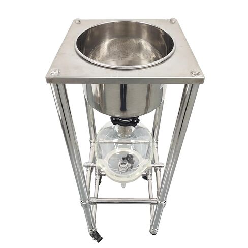 10L Vacuum Buchner Funnel Filtering Kit Glass Vacuum Suction Filter with 304 Stainless Steel Buchner Funnel & Glass Filter Flask Negative Pressure Filtration for Lab Liquid-Liquid Extraction in Kuwait