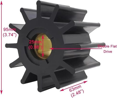 دافعة مضخة مياه مرنة متوافقة مع JMP 8101-01 DJ 087-1201 Double-Flat M-1050 in Saudi Arabia