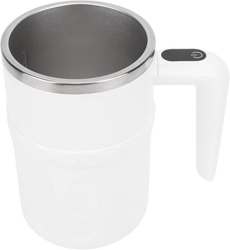 Asixxsix Self Stirring Coffee Mug, 380ml Stainless Steel Rechargeable Magnetic Automatic Mixing Cup 6500 RPM with LED Temperature Display for Office Home Kitchen in Saudi Arabia