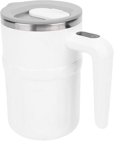 Asixxsix Self Stirring Coffee Mug, 380ml Stainless Steel Rechargeable Magnetic Automatic Mixing Cup 6500 RPM with LED Temperature Display for Office Home Kitchen in Saudi Arabia