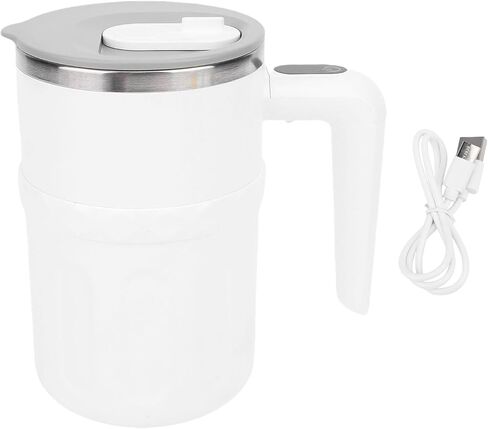 Asixxsix Self Stirring Coffee Mug, 380ml Stainless Steel Rechargeable Magnetic Automatic Mixing Cup 6500 RPM with LED Temperature Display for Office Home Kitchen in Saudi Arabia