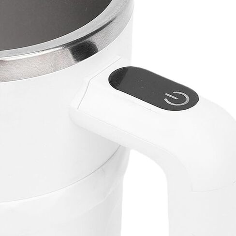 Asixxsix Self Stirring Coffee Mug, 380ml Stainless Steel Rechargeable Magnetic Automatic Mixing Cup 6500 RPM with LED Temperature Display for Office Home Kitchen in Saudi Arabia