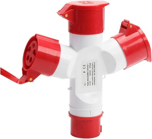 مقبس صناعي ذو نقطة واحدة وثلاث نقاط 5X16A قابس طيران ثلاثي الاتجاه مقاوم للماء IP44 1015-3 in Kuwait