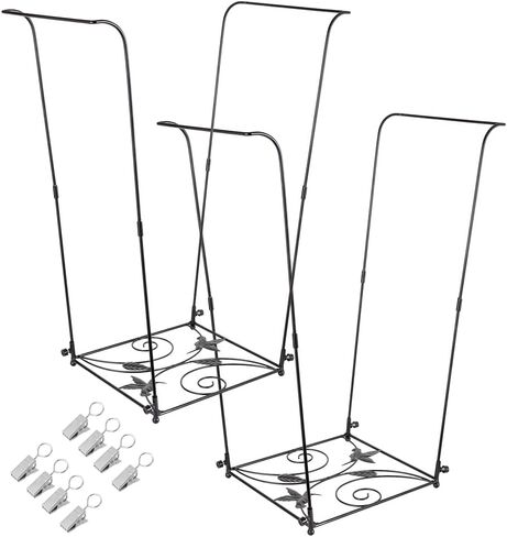 Trash Bag Holder, 30-45 Gallon Metal Garbage Bag Holder, Multi-use Portable Trash Bag Holder Stand, Square Pattern Base Leaf Bag Holder for Patio, Yard, Garden in Saudi Arabia