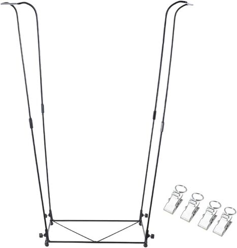 Trash Bag Holder, 30-45 Gallon Metal Garbage Bag Holder, Multi-use Portable Trash Bag Holder Stand, Square Pattern Base Leaf Bag Holder for Patio, Yard, Garden in Saudi Arabia