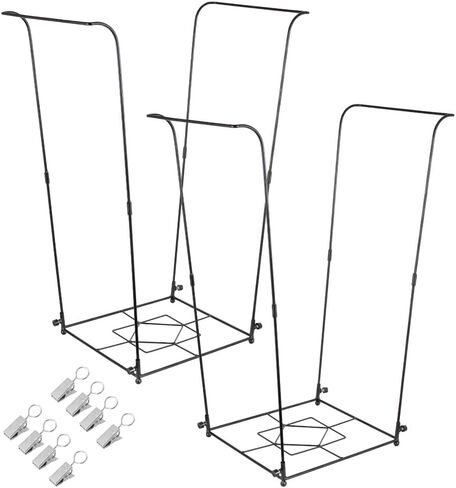 Trash Bag Holder, 30-45 Gallon Metal Garbage Bag Holder, Multi-use Portable Trash Bag Holder Stand, Square Pattern Base Leaf Bag Holder for Patio, Yard, Garden in Saudi Arabia
