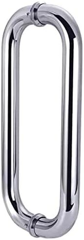 Modern Round Stainless Steel Commercial Door Handles for Interior and Exterior Glass Doors, Push Pull Sliding Shower Door Knob (Size: 60cm) in Saudi Arabia