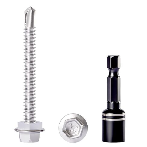 60PCS #10 x 1-1/2" 410 Stainless Steel Self-Drilling TEK Screws Rust & Corrosion Resistant for Thin Metal Wood HVAC & DIY Projects in Saudi Arabia