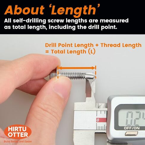 #10 x 1/2" (80 PCS) Hex Drive Self Drilling Screws, 410 Stainless Steel Black Oxide, Includes Magnetic Driver Bit & Case - No Pre-Drilling for Metal, Wood, RV & Trailer Repair(BK ST4.8x13) in Kuwait