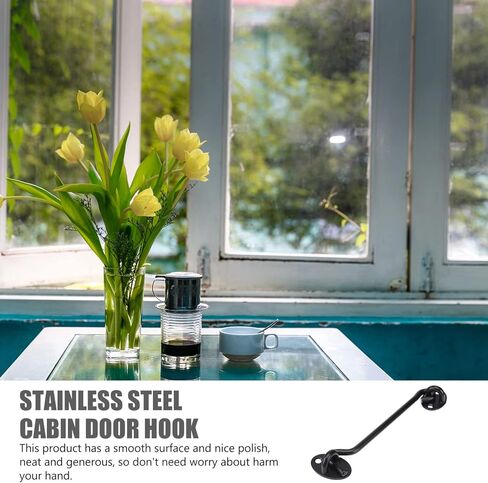 TEHAUX 2pcs Cabin Hook Door Hook Window Easy to Install for Storage Longevity in Saudi Arabia
