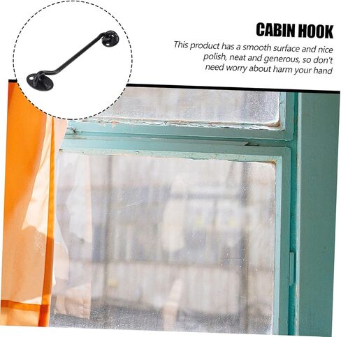 TEHAUX 2pcs Cabin Hook Door Hook Window Easy to Install for Storage Longevity in Saudi Arabia