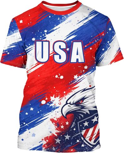 تي شيرت رياضي للرجال بأكمام قصيرة مطبوع عليه العلم الوطني لكرة القدم، تي شيرت رياضي للجنسين للتدريب على كرة القدم، ملابس يوم اللعبة in Kuwait