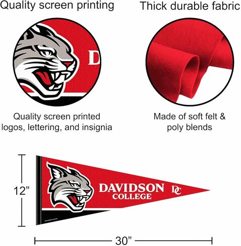 Davidson Wildcats Wordmark Logo Pennant Banner Flag in Saudi Arabia
