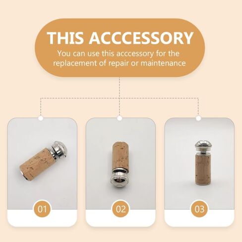 Beaupretty Flute Headjoint Replacement Cork Stopper Plug Natural Wood Flute Part Accessory for Wind Instrument Repair in Saudi Arabia