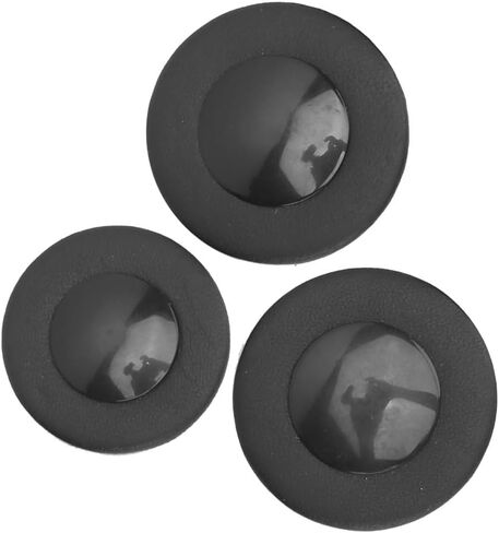 25Pcs Saxophone Pads Faux Leather Black - Alto Sax Repair Parts Multi Size Assorted for Wind Instrument Accessory Sound Hole Sealing in Saudi Arabia