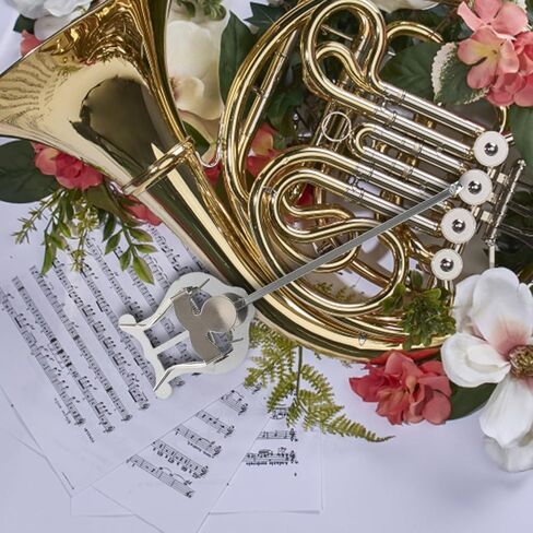 Vaguelly French Horn Lyre Music Sheet Holder Stand French Horn Lyre Sheet Music Holder, French Horn Marching Lyre Clamp- on Vertical Music Sheet Clip for French Horn in Saudi Arabia