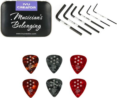 IVU Creator Allen Wrench مفتاح سداسي لحاجز جيتار الجمالون قضيب السرج ألين مفتاح ربط مجموعة مفاتيح سداسية SAE متري ينتمي الموسيقي in Kuwait