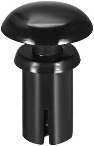uxcell Push Clip Rivet 3mm x 6.6mm PCB Circuit Panel Nylon Fastener Black 200 Pcs in Saudi Arabia