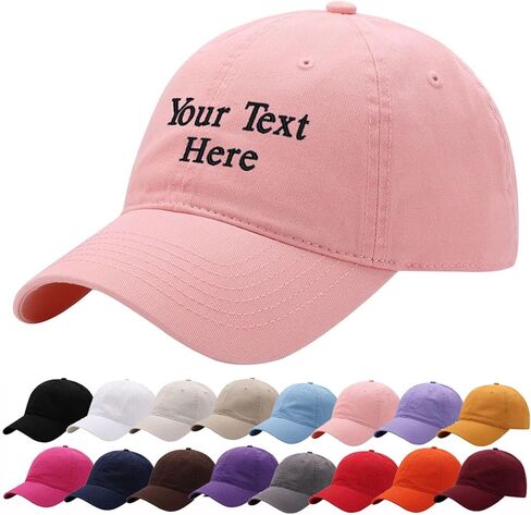 قبعة بيسبول قطنية ناعمة مخصصة قبعات للآباء مطرزة بالنص للرجال والنساء in Kuwait