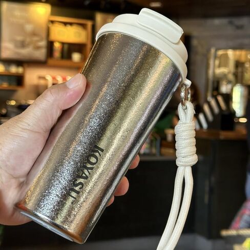 100% Titanium Body 16oz Travel Mug – Double-Wall Insulated Cup, Leak-Proof Lid, Lightweight, BPA-Free Metal Tumbler, Wide Mouth, Durable & Uncoated, Hot 6H/Cold 24H, for Camping or Commute (Lunar) in Saudi Arabia