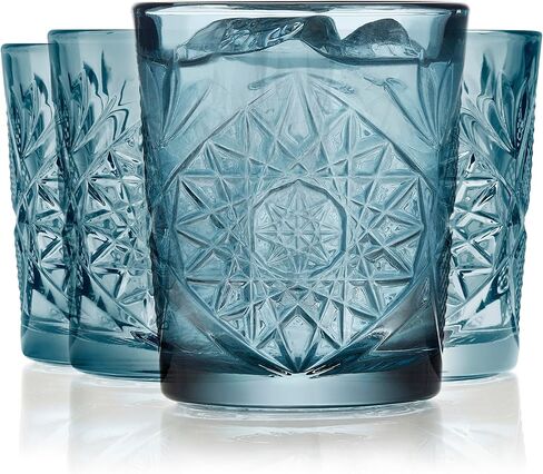 نظارات ليبي قيراط مزدوجة الطراز القديم، أكواب شرب الويسكي ذات الأوجه 12 أونصة، مجموعة زجاجية صخور آمنة للاستخدام في غسالة الأطباق للمشروبات الروحية والكوكتيلات in Kuwait