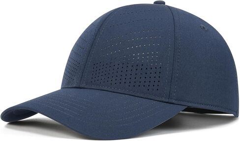 BOTVELA Structured Baseball Cap for Men Women Adjustable Performance Laser Cut Hat in Kuwait