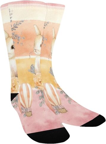 Pastel Floral Hot Ball Hiking Socks - Toddler Boys & Girls Warm Thick Thermal Winter Crew Socks for School, Daily Wear & Outdoor Activities in Saudi Arabia