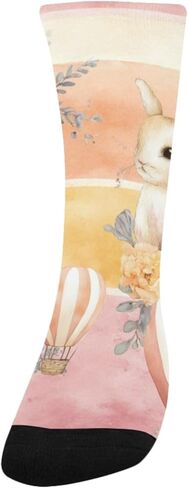 Pastel Floral Hot Ball Hiking Socks - Toddler Boys & Girls Warm Thick Thermal Winter Crew Socks for School, Daily Wear & Outdoor Activities in Saudi Arabia