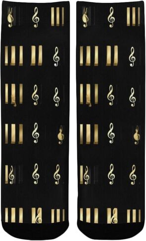 جوارب المشي لمسافات طويلة بنمط البيانو الموسيقي - جوارب شتوية حرارية سميكة دافئة للأولاد والبنات الصغار للمدرسة، والارتداء اليومي والأنشطة الخارجية in Kuwait