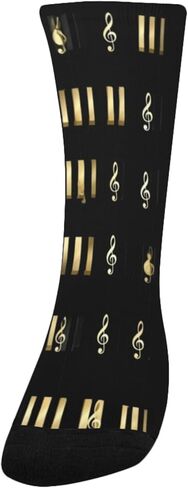 جوارب المشي لمسافات طويلة بنمط البيانو الموسيقي - جوارب شتوية حرارية سميكة دافئة للأولاد والبنات الصغار للمدرسة، والارتداء اليومي والأنشطة الخارجية in Kuwait