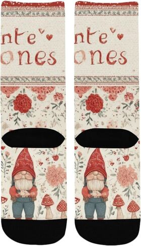 جوارب المشي لمسافات طويلة بنمط Rose Gnomes - جوارب شتوية حرارية سميكة دافئة للأطفال الصغار للأولاد والبنات للمدرسة، والارتداء اليومي والأنشطة الخارجية in Kuwait