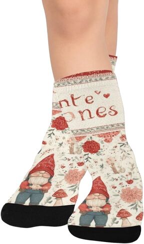 جوارب المشي لمسافات طويلة بنمط Rose Gnomes - جوارب شتوية حرارية سميكة دافئة للأطفال الصغار للأولاد والبنات للمدرسة، والارتداء اليومي والأنشطة الخارجية in Kuwait