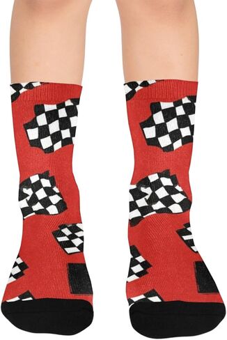 جوارب المشي لمسافات طويلة على شكل فن السباق - جوارب شتوية حرارية سميكة دافئة للأولاد والبنات الصغار للمدرسة، والارتداء اليومي والأنشطة الخارجية in Kuwait