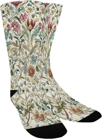 Red Bloom Vine Design Hiking Socks - Toddler Boys & Girls Warm Thick Thermal Winter Crew Socks for School, Daily Wear & Outdoor Activities in Kuwait