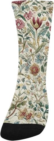 Red Bloom Vine Design Hiking Socks - Toddler Boys & Girls Warm Thick Thermal Winter Crew Socks for School, Daily Wear & Outdoor Activities in Kuwait