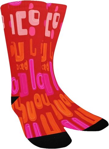 جوارب المشي لمسافات طويلة بتصميم خط أحمر - جوارب شتوية حرارية سميكة دافئة للأولاد والبنات الصغار للمدرسة، والارتداء اليومي والأنشطة الخارجية in Kuwait