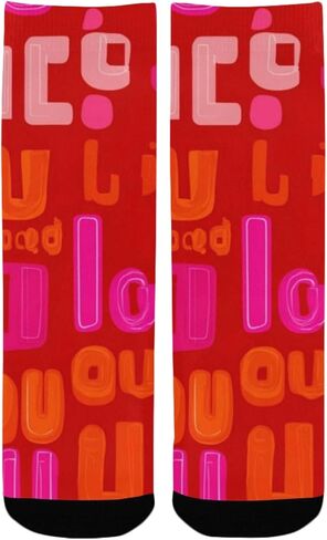 جوارب المشي لمسافات طويلة بتصميم خط أحمر - جوارب شتوية حرارية سميكة دافئة للأولاد والبنات الصغار للمدرسة، والارتداء اليومي والأنشطة الخارجية in Kuwait