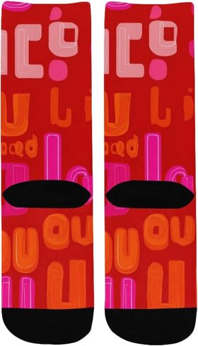 جوارب المشي لمسافات طويلة بتصميم خط أحمر - جوارب شتوية حرارية سميكة دافئة للأولاد والبنات الصغار للمدرسة، والارتداء اليومي والأنشطة الخارجية in Kuwait