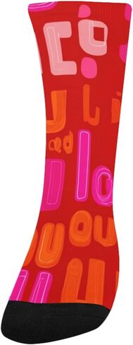 جوارب المشي لمسافات طويلة بتصميم خط أحمر - جوارب شتوية حرارية سميكة دافئة للأولاد والبنات الصغار للمدرسة، والارتداء اليومي والأنشطة الخارجية in Kuwait