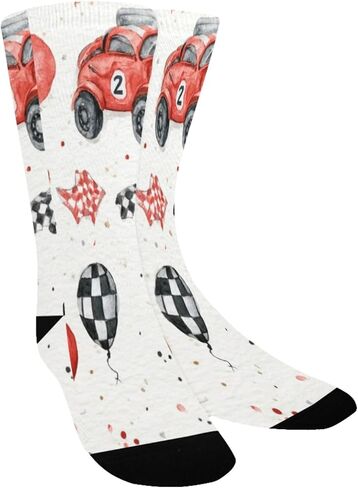 جوارب حمراء للمشي لمسافات طويلة بتصميم سريع السباق - جوارب شتوية حرارية سميكة دافئة للأولاد والبنات للمدرسة، والارتداء اليومي والأنشطة الخارجية in Kuwait