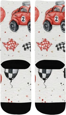 جوارب حمراء للمشي لمسافات طويلة بتصميم سريع السباق - جوارب شتوية حرارية سميكة دافئة للأولاد والبنات للمدرسة، والارتداء اليومي والأنشطة الخارجية in Kuwait