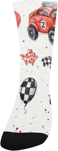 جوارب حمراء للمشي لمسافات طويلة بتصميم سريع السباق - جوارب شتوية حرارية سميكة دافئة للأولاد والبنات للمدرسة، والارتداء اليومي والأنشطة الخارجية in Kuwait