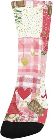 Valentine Gnome Blooms Hiking Socks - Toddler Boys & Girls Warm Thick Thermal Winter Crew Socks for School, Daily Wear & Outdoor Activities in Saudi Arabia