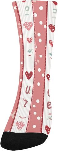 جوارب مخططة على شكل قلب للتنزه سيرًا على الأقدام - جوارب شتوية حرارية سميكة دافئة للأولاد والبنات الصغار للمدرسة، والارتداء اليومي والأنشطة الخارجية in Kuwait