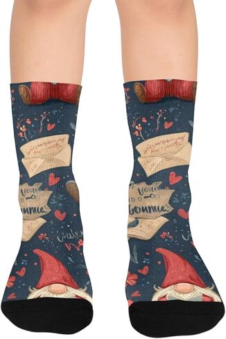 جوارب فالنتاين جنوم للمشي لمسافات طويلة - جوارب شتوية حرارية سميكة دافئة للأطفال الصغار للأولاد والبنات للمدرسة، والارتداء اليومي والأنشطة الخارجية in Kuwait